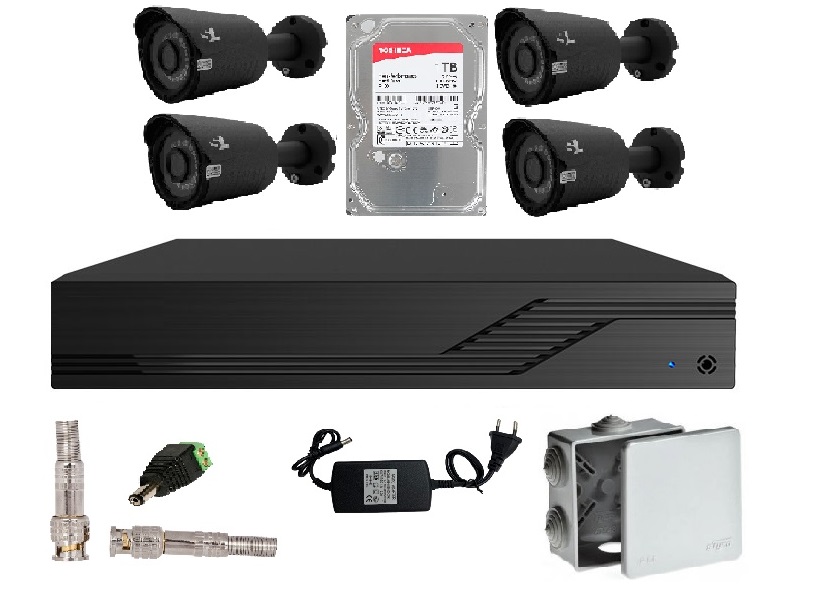 Комплект видеонаблюдения на 4 камеры FNS-4out FULL HD